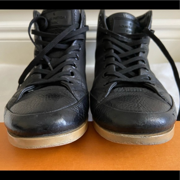 Authentic Louis Vuitton Leather Sneaker Boots sz 7 - Picture 12 of 15